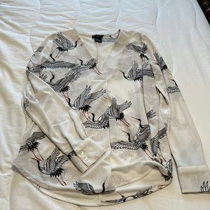 Ann Taylor print top